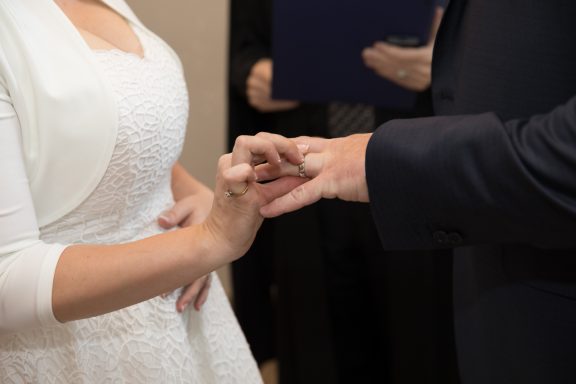 Exchanging Rings in Toronto city hall